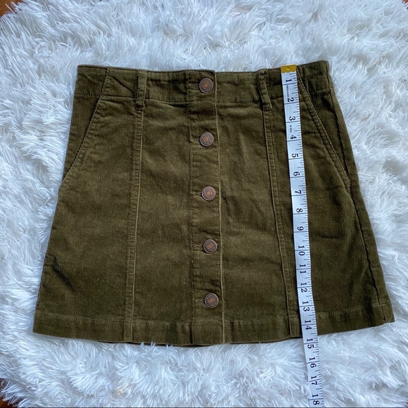 NWT Forever 21 Corduroy Button Down Skirt S - Picture 5 of 9